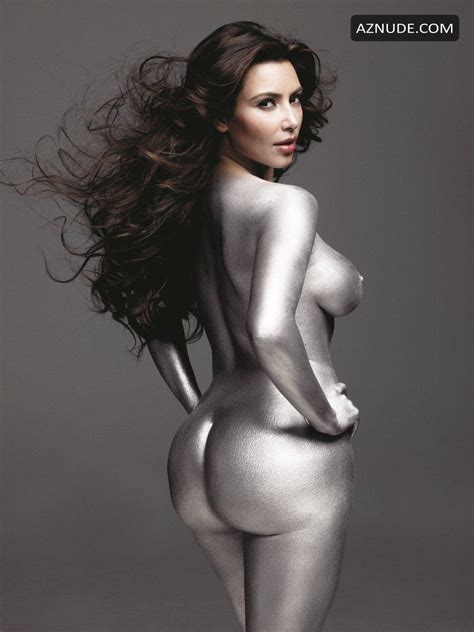 Kim Kardashian Nude In Silver Body Aznude