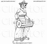 Lankan Drummer Perera Lal sketch template