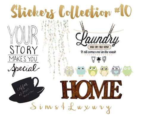 sims  mods cc  sims  sticker collection sims