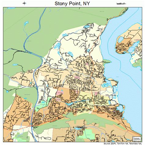 stony point  york street map