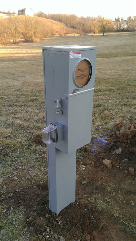 outdoor pedestal mounted  amp metered service yelp