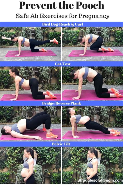 safe prenatal core exercises to prevent the pregnancy pooch pregnancy
