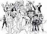 Coloring Pages Justice League Dc Comics Printable Young Unlimited Social Colorings Getdrawings Getcolorings Color sketch template