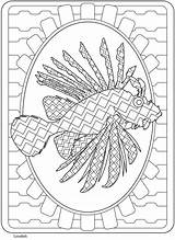 Coloring Lionfish Pages Dover Publications Haven Creative Book Welcome Sealife Adult Doverpublications Printable Getcolorings Samples раскраски Adults Designs Getdrawings sketch template