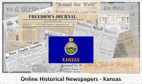 kansas  historical newspapers  newspaper research
