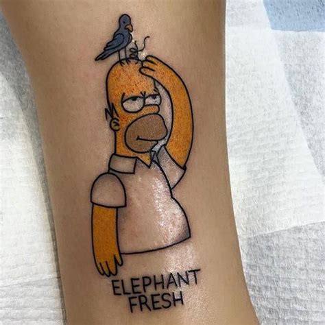 Simpsons Tattoo Small ~ 101 Cartoon Tattoo Designs For Cartoon Lovers