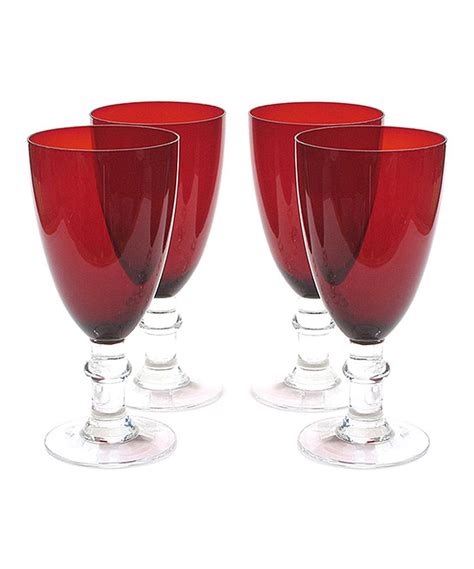 Another Great Find On Zulily Ruby All Purpose Goblet Set Of Four By