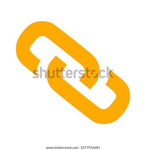 link sign vector chain symbol connection stock vector