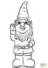 Gnome Coloring Pages Clipart Printable Hello Drawing Garden Say Gnomes Getdrawings Webstockreview Paper Categories sketch template