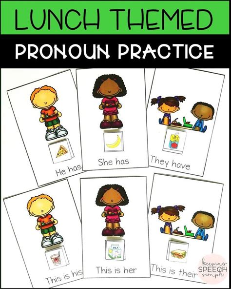 lunchroom themed language activities language activities preschool