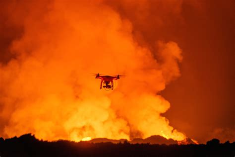 dji drones    volcano research