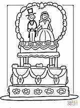 Coloring Wedding Printable Pages Kids Book Choose Board Cake Groom Bride Activity sketch template