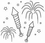 Fireworks Coloring Clip Firework Clipart Pages Drawing Fire Printable Confetti Kids Cartoon Consuming Tree Colorable Cliparts Draw Colouring Drawings Fun sketch template