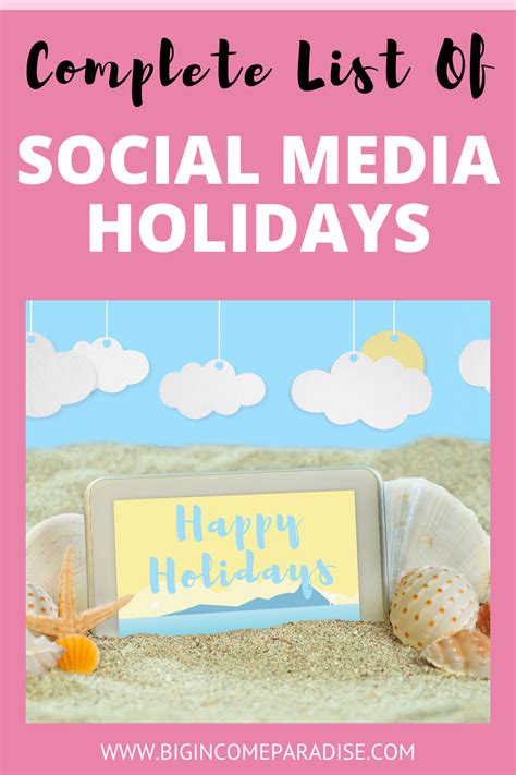 social media holidays    content calendars social media