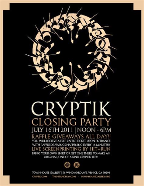 cryptik home cryptik pop  show closing party