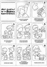 Convivencia Normas Preescolar Reglas Conducta Trabajar Sana Buena Trato sketch template