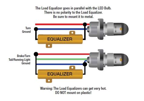 turn signal led load resistor wiring diagram