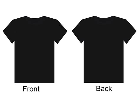 blank shirt template front