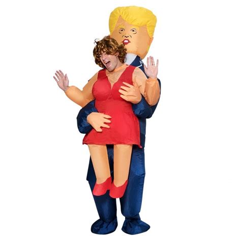 inflatable donald trump cosplay clothes mascot costume adults carry  novelty halloween