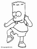 Bart Coloring Pages Simpson Getdrawings sketch template