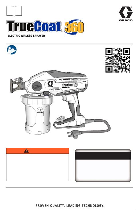 user manual graco truecoat  english  pages