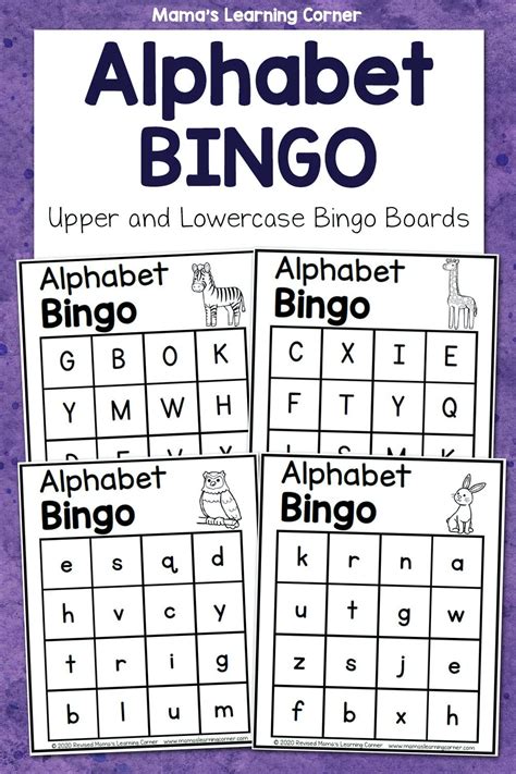 alphabet party alphabet bingo alphabet writing learning letters