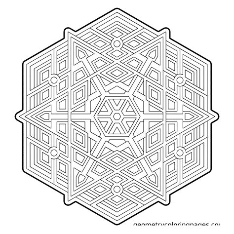 geometry coloring pages geometric coloring pages mandala coloring