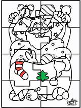 Babbo Puzzel Kerstman Kleurplaten Puzzles Kerst Manuali Lavori Weihnachtsmann Nukleuren Knutselen Advertentie Anzeige Pubblicità Colpi Voorbeeldsjabloon sketch template