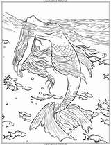 Mermaids Mythical Sirenas Fantasy Sirena Meerjungfrau Selina Cleverpedia Pintar Fenech Malbuch Bilder Volwassenen Zeemeermin Ausmalen Paisaje Kolorowanka Erwachsene Cottagecore Mandalas sketch template
