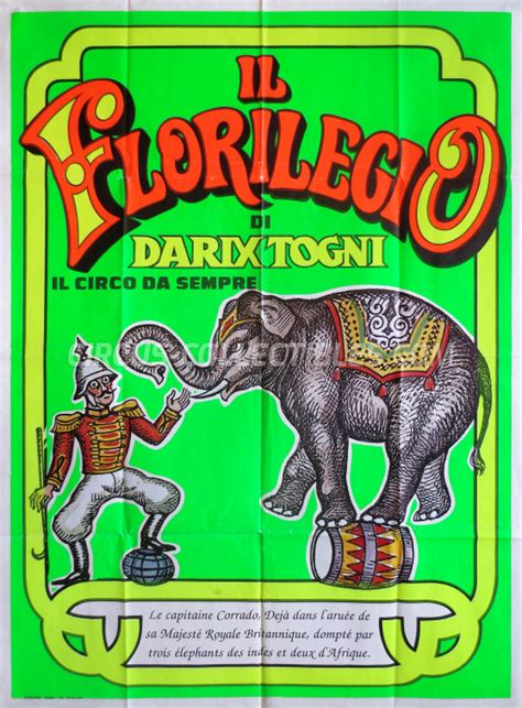 Circus Collectibles Poster Il Florilegio Di Darix Togni