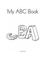 Abc Book Coloring Change Template sketch template