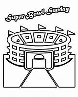 Coloring Bowl Super Pages Sheets Stadium Football Choose Board Printable sketch template