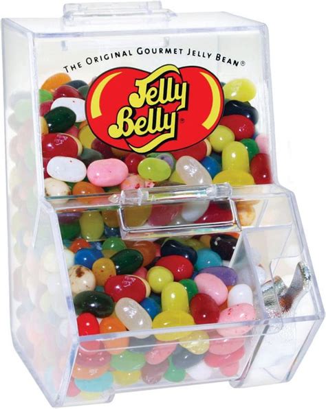 jelly belly bean mini dispenser bin with scoop and 3 5oz assorted jelly
