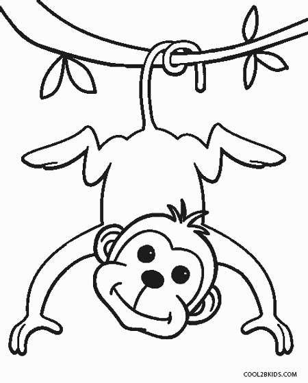 printable monkey coloring pages  kids coolbkids