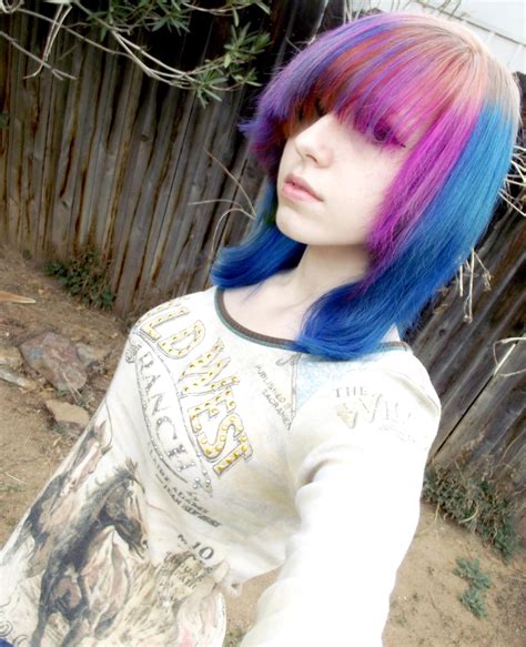 beautiful emo girl with blue hair hot girl hd wallpaper