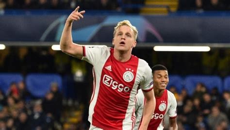 premier league manchester united sign dutch midfielder donny van de beek  ajax sports news