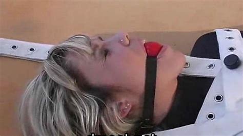 girl in bondage bed cuffs and shackles porn videos