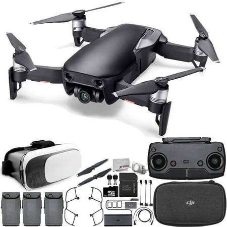 dji mavic air drone quadcopter onyx black virtual reality experience ultimate bundle walmart