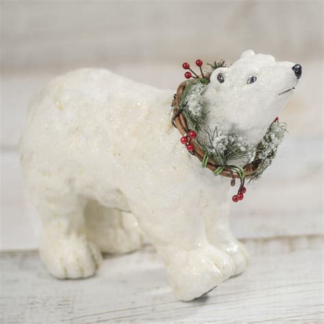 fashioned polar bear figurine table decor home decor factory direct craft