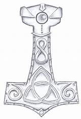 Hammer Thor Tattoo Mjolnir Drawing Thors Viking Norse Odin Tattoos Deviantart Symbol Symbols Designs Simple Search Google Runes Drawings Secret sketch template
