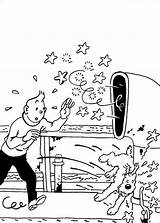Kuifje Tintin Tintim Kleurplaten Struppi Rintintin Bobby Fusee Colorier Imprime Desene Colorat Milou Malbuch Animaatjes Ausmalbild Desenhosparacolorir Navio Danieguto Qdb sketch template