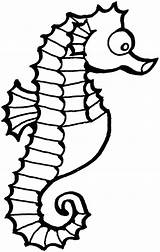 Seahorse Coloring Cartoon Pages Sea Horse Outline Clip Funny Clipart Drawing Cute Cliparts Seahorses Kids Color Sheet Library Clipartbest Getdrawings sketch template
