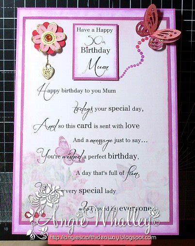 ~ Ngies~ Craft Hideaway Female 50th Birthday Cards