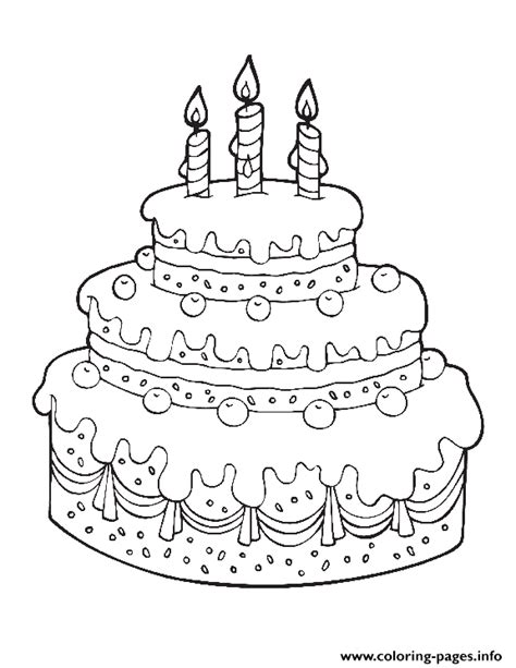 printable cake happy birthday  freef coloring pages printable
