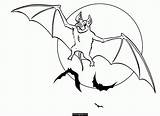 Bats Moon sketch template