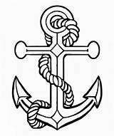 Coloring Panama Cliparts Pages Flag Anchor sketch template