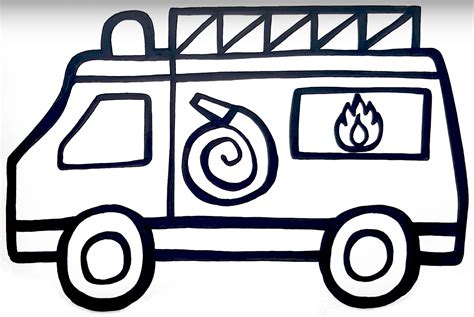 glitter toy fire truck coloring page  printable coloring pages