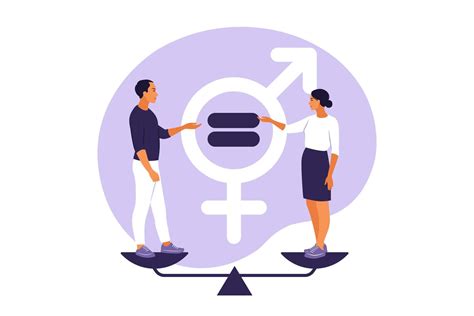 Gender Equality Concept Vector Illustration Flat 3421779 Vector Art