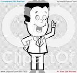 Expressing Businessman Idea Smart Outlined Coloring Clipart Cartoon Vector Cory Thoman sketch template