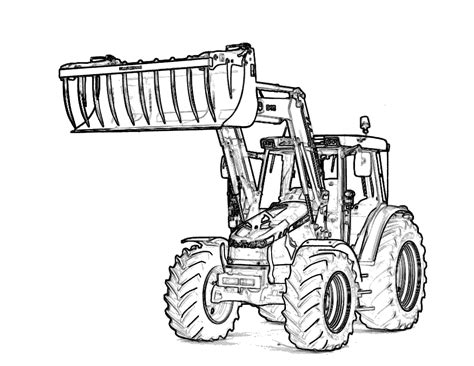 printable tractor coloring pages  kids